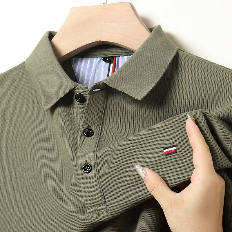 Fashion Polo Shirt Breathable and Comfortable Embroidered Top